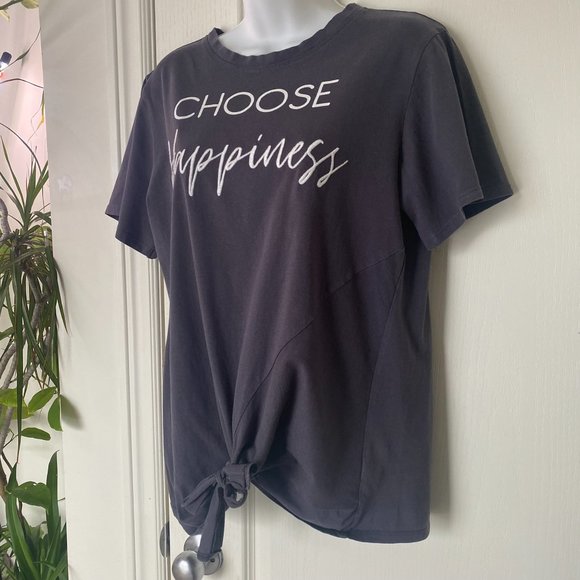 Sweet Soul clothing Choose hapiness gray tee Size M - Picture 5 of 10